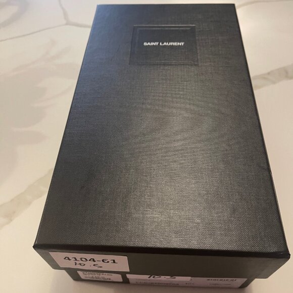 YSL PlatinumTribute Flat Slide Sandal - Run Small So Size Up ½ Size - Picture 9 of 10